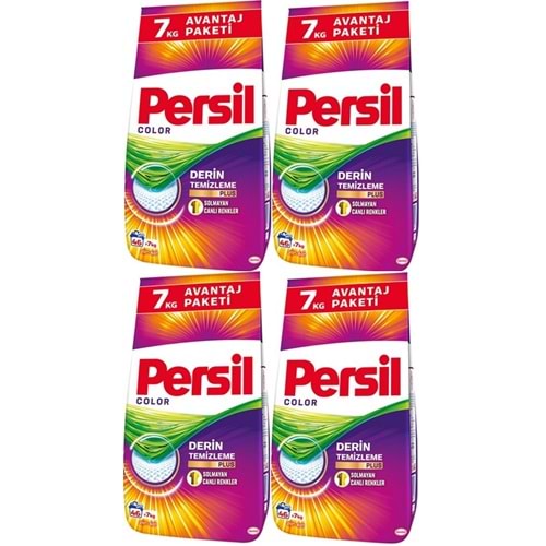 Persil Matik Toz Çamaşır Deterjanı 28 KG Color/Renkli (184 Yıkama) (4PK*7KG)