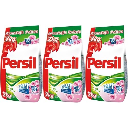 Persil Matik Toz Çamaşır Deterjanı 21 KG Gülün Büyüsü (138 Yıkama) (3PK*7KG)