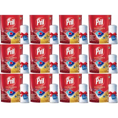 Pril Bulaşık Makinesi Deterjanı Kapsül Tablet Excellence Premium 5 i 1 Arada 720 Adet (12PK*60)