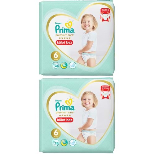 Prima Premium Care Külot Bebek Bezi 6 Beden 15+ 56 Adet Süper Ekonomik Pk
