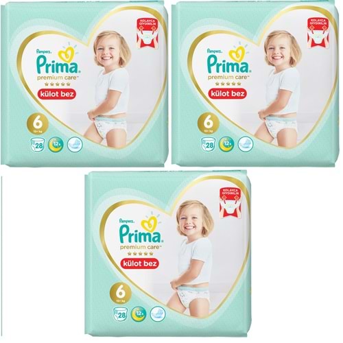 Prima Premium Care Külot Bebek Bezi 6 Beden 15+ 84 Adet Ekonomik Fırsat Pk