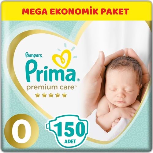 Prima Premium Care Bebek Bezi 0 Beden 1.5-2.5 KG Prematüre 150 Adet MeGa Ekonomik Pk