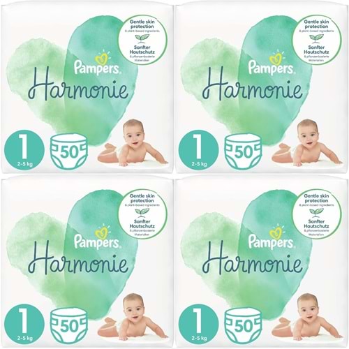 Prima Pampers Harmonie Bebek Bezi 1 Beden 2-5 KG Yeni Doğan 200 Adet Avantaj Ultra Fırsat Pk