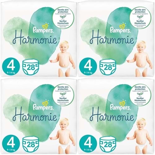 Prima Pampers Harmonie Bebek Bezi 4 Beden 9-14 KG Maxi 112 Adet Avantaj Ultra Fırsat Pk