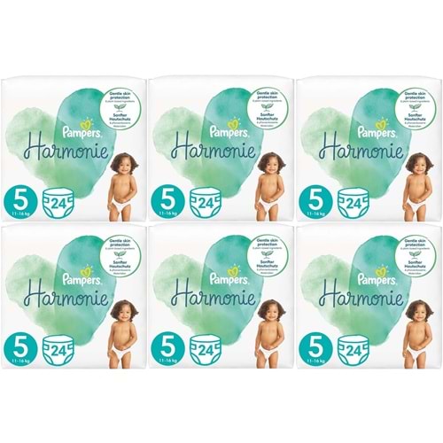 Prima Pampers Harmonie Bebek Bezi 5 Beden 11-16 KG Junior 144 Adet Ekstra Ultra Fırsat Pk