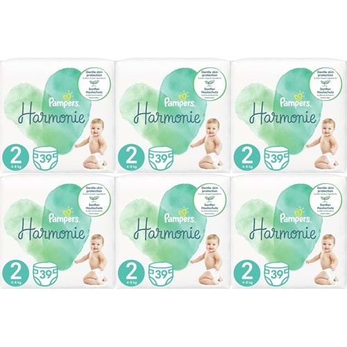 Prima Pampers Harmonie Bebek Bezi 2 Beden 4-8 KG Mini 234 Adet Ekstra Ultra Fırsat Pk
