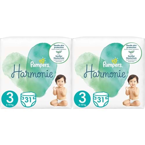 Prima Pampers Harmonie Bebek Bezi 3 Beden 6-10 KG Midi 62 Adet Ekonomik Ultra Fırsat Pk