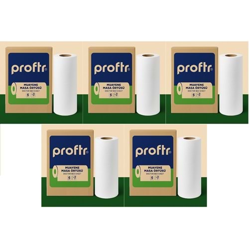 Proftr Muayene Sedye Masa Örtüsü Çift Katlı 50*25CM 50 Metre 30 Lu Set (5KL*6)