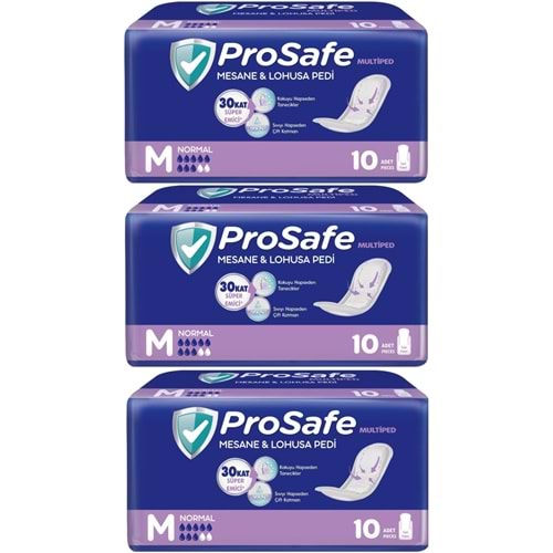 Prosafe Mesane & Lohusa Pedi M - Medium - Orta Boy Normal 30 Adet (3PK*10)
