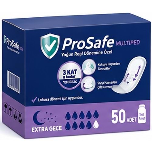 Prosafe Multiped Regl - Mesane - Lohusa Pedi L - Büyük - Large Extra/Gece 50 Adet