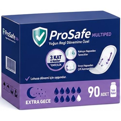 Prosafe Multiped Regl - Mesane - Lohusa Pedi L - Büyük - Large Extra/Gece 90 Adet