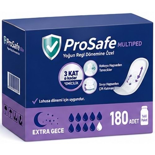 Prosafe Multiped Regl - Mesane - Lohusa Pedi L - Büyük - Large Extra/Gece 180 Adet