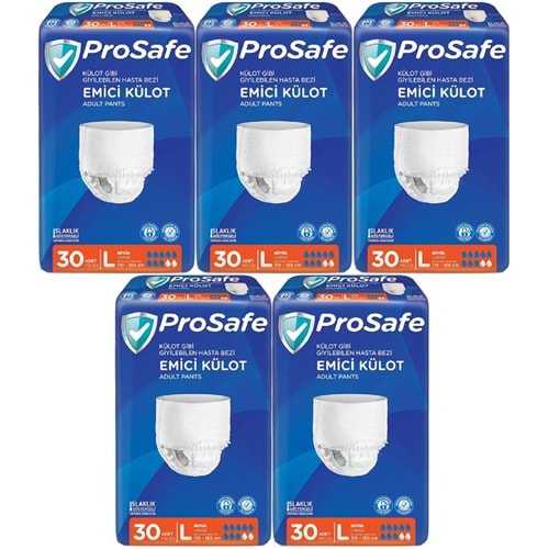 Prosafe Emici Külot Yetişkin Bezi Büyük-Large 150 Adet (5PK*30)