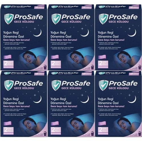 Prosafe Gece Külodu / Külot (Yoğun Regl Dönemine Özel) (12 Li Set) (6PK*2)