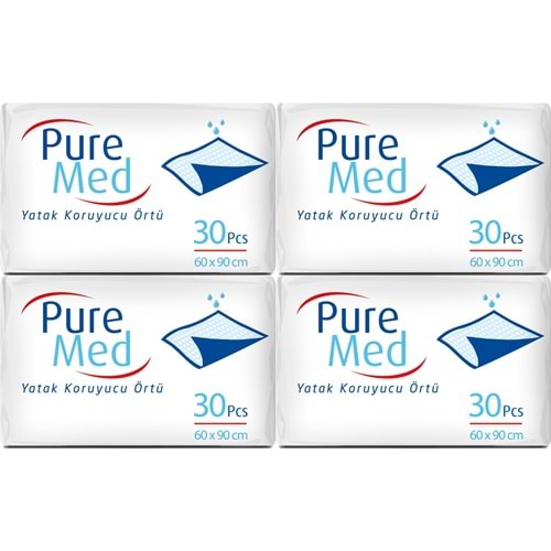 Puremed Yetişkin Yatak Koruyucu 60*90CM 120 Adet (4PK*30)