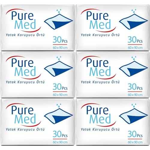Puremed Yetişkin Yatak Koruyucu 60*90CM 180 Adet (6PK*30)