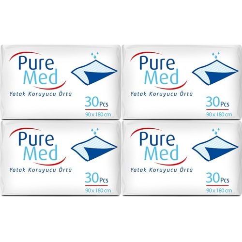 Puremed Yetişkin Yatak Koruyucu 90*180CM 120 Adet (4PK*30)