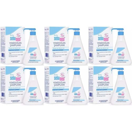 Sebamed Bebek Şampuanı 500ML Pompalı (Yenidoğanlar İçin) (6 Lı Set)