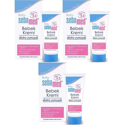 Sebamed Bebek Kremi 200ML (Ekstra Yumuşak) (3 Lü Set)