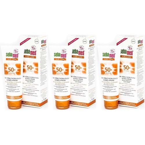 Sebamed Sun Care Çok Yönlü Koruyucu Güneş Kremi 75ML SPF 50+ Faktör (3 Lü Set)