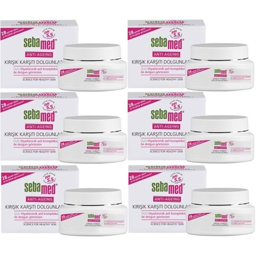 Sebamed Kırışık Karşıtı Dolgunlaştırıcı Antı-Ageıng Krem 50ML (6 Lı Set)