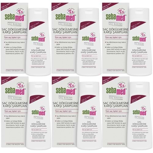 Sebamed Şampuan 400ML Saç Dökülmesine Karşı (Tüm Saç Tipleri için) (6 Lı Set)