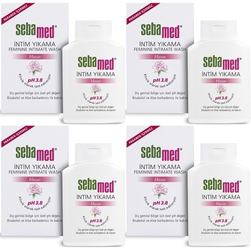 Sebamed İntim Likit 200ML (Genital Bölge Temizleyici) (4 Lü Set)