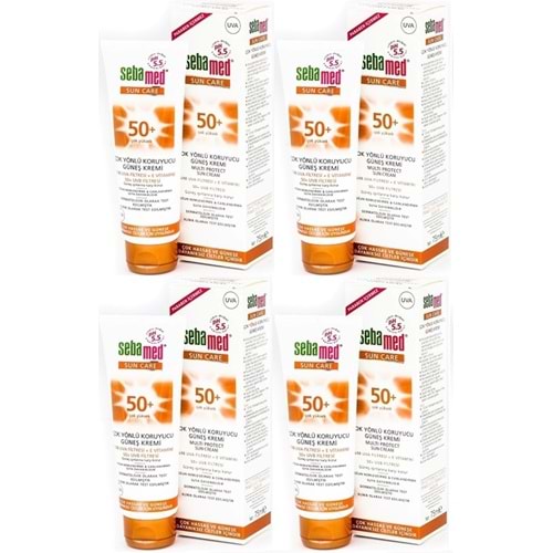 Sebamed Sun Care Çok Yönlü Koruyucu Güneş Kremi 75ML SPF 50+ Faktör (4 Lü Set)
