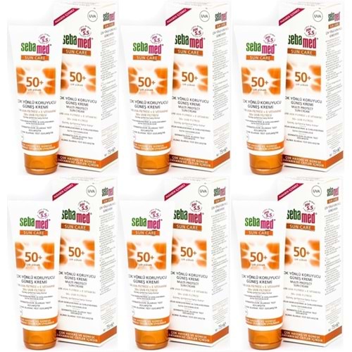 Sebamed Sun Care Çok Yönlü Koruyucu Güneş Kremi 75ML SPF 50+ Faktör (6 Lı Set)