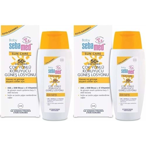 Sebamed Sun Care Bebek Güneş Losyonu Kremi 50+ Faktör 150ML (Hassas Ciltler İçin) (2 Li Set)