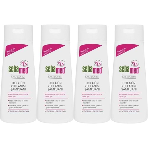Sebamed Şampuan 400ML Hergün Kullanım (Tüm Saç Tipleri için) (4 Lü Set)