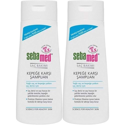 Sebamed Şampuan 400ML Kepeğe Karşı ve Yağlı Saç Tipleri için (2 Li Set)