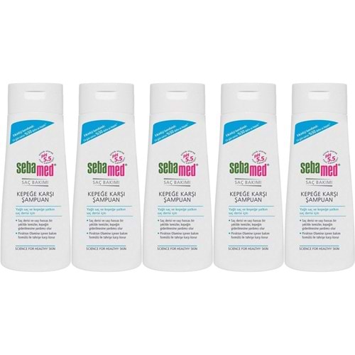 Sebamed Şampuan 400ML Kepeğe Karşı ve Yağlı Saç Tipleri için (5 Li Set)