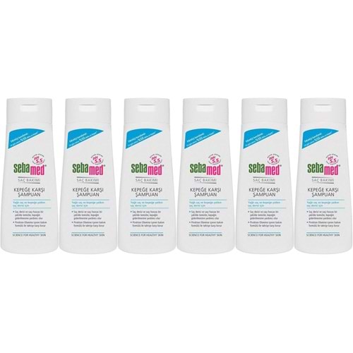 Sebamed Şampuan 400ML Kepeğe Karşı ve Yağlı Saç Tipleri için (6 Lı Set)