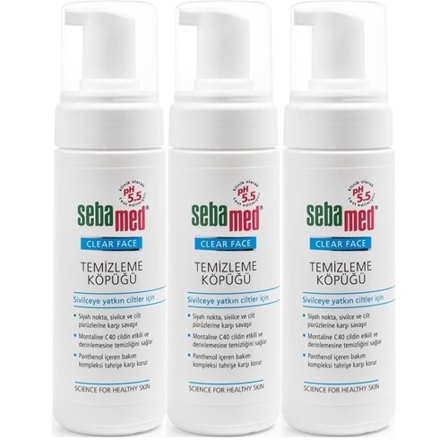 Sebamed Clear Face Yüz Temizleme Köpüğü 150ML (3 Lü Set)