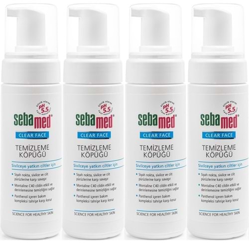 Sebamed Clear Face Yüz Temizleme Köpüğü 150ML (4 Lü Set)