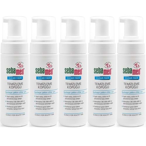 Sebamed Clear Face Yüz Temizleme Köpüğü 150ML (5 Li Set)