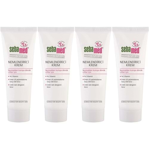 Sebamed Nemlendirici Krem Tüp 50ML (Günlük Kullanım) (4 Lü Set)