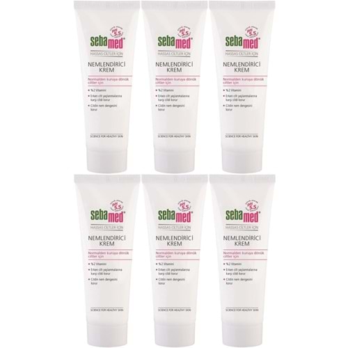 Sebamed Nemlendirici Krem Tüp 50ML (Günlük Kullanım) (6 Lı Set)