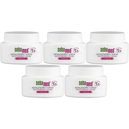Sebamed Nemlendirici Cilt Bakım Kremi 75ML Günlük Bakım (Yüz - Boyun - Vücut) (5 Li Set)