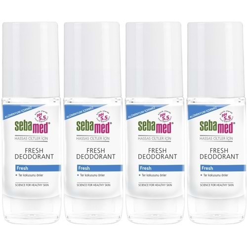Sebamed Roll-On 50ML Fresh (4 Lü Set)