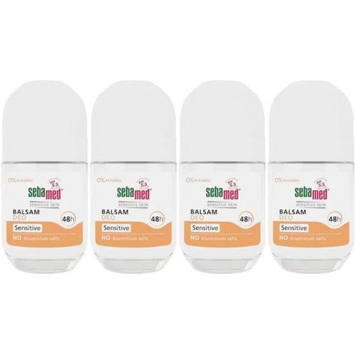 Sebamed Deodorant Roll-On 50ML Balsam Hassas/Sensitive (4 Lü Set)