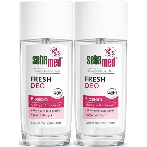 Sebamed Deodorant Sprey 75 ML Fresh Blossom (2 Li Set)