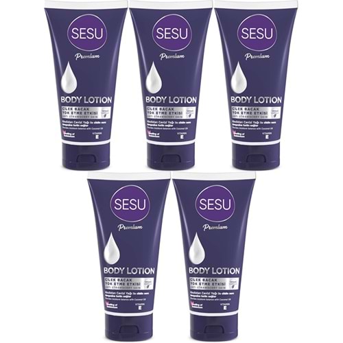 Sesu Vücut Losyonu 175ML (Body Lotıon) (5 Li Set)