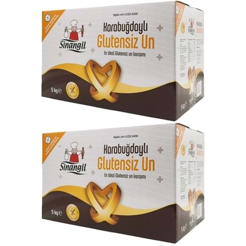 Sinangil Glutensiz Un 10KG (10000GR) Kutu Karabuğdaylı (2PK*5Kg)