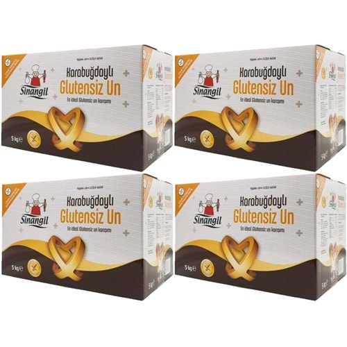 Sinangil Glutensiz Un 20KG (20000GR) Kutu Karabuğdaylı (4PK*5Kg)