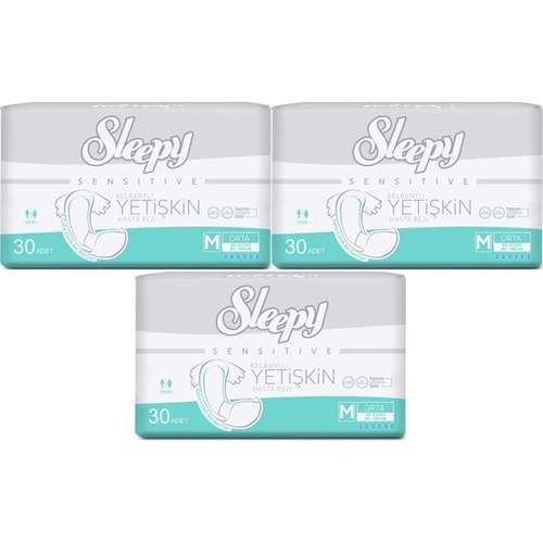 Sleepy Yetişkin Bezi Bel Bantlı M - Orta - Medium 90 Adet (3PK*30)