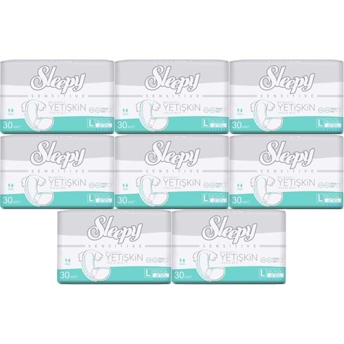 Sleepy Yetişkin Bezi Bel Bantlı L - Large - Büyük 240 Adet (8PK*30)