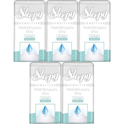 Sleepy Yetişkin Yatak Koruyucu 60*90CM 50 Adet (5PK*10)