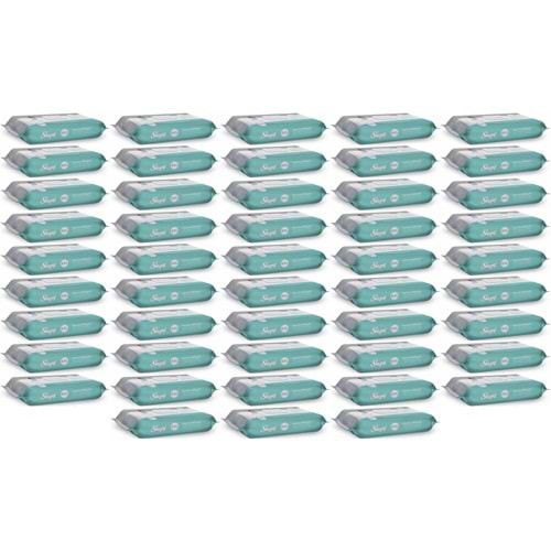 Sleepy Perine Bölgesi ve Vücut Temizleme Islak Mendil Havlu 50 Yaprak (Ebat 4XL) (48 Li Set)